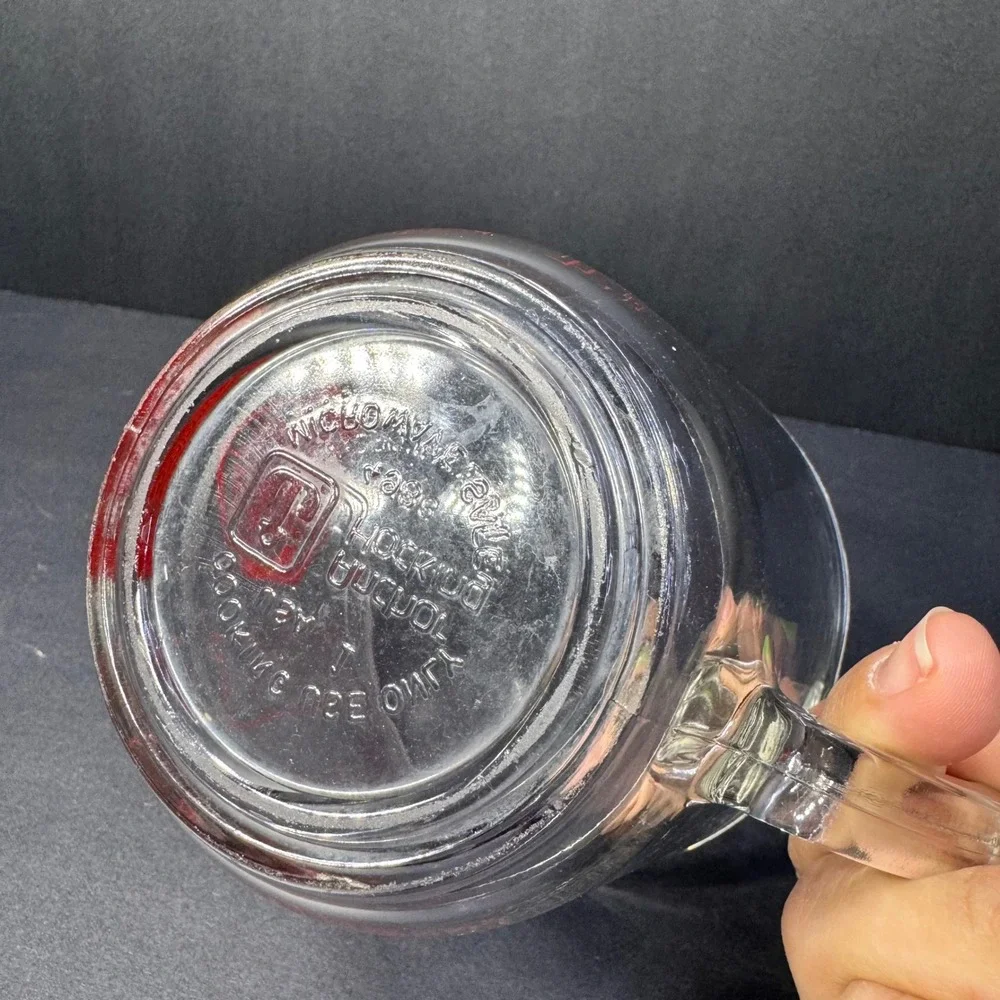 Anchor Hocking Oven Basics Glass Measuring Cup 2 Cup 16 oz Clear Red‎ Letter VTG